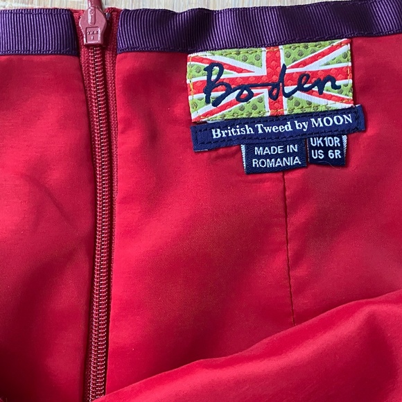 Boden British Tweed by Moon Wool Pencil Skirt Sz. 6 - Picture 2 of 3